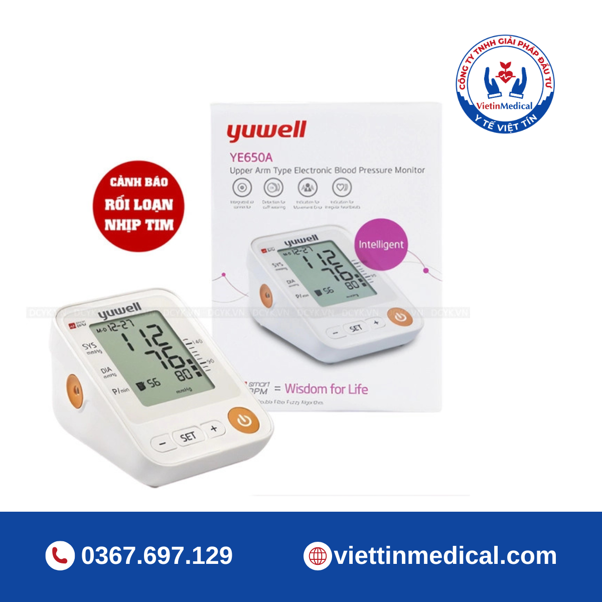 Máy Đo Huyết Áp Yuwell Bắp Tay YE650A