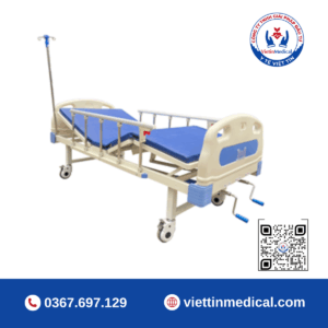 Giường y tế điều khiển 2 tay quay