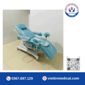 giường khám sản phụ khoa chỉnh điện